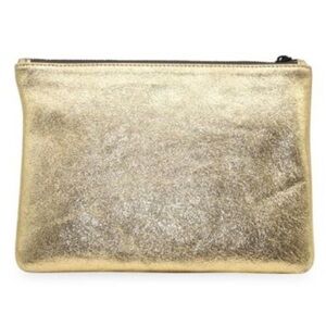 Marc Jacobs Pouch in Metallic Gold Leather